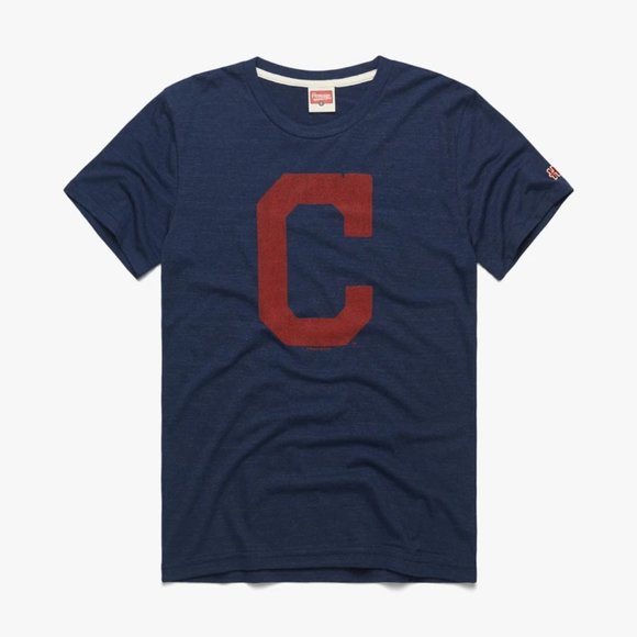 Homage Cleveland Indians Big C Short Sleeve Shirt - Picture 1 of 8